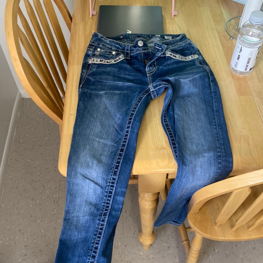 Skinny mid rise jeans